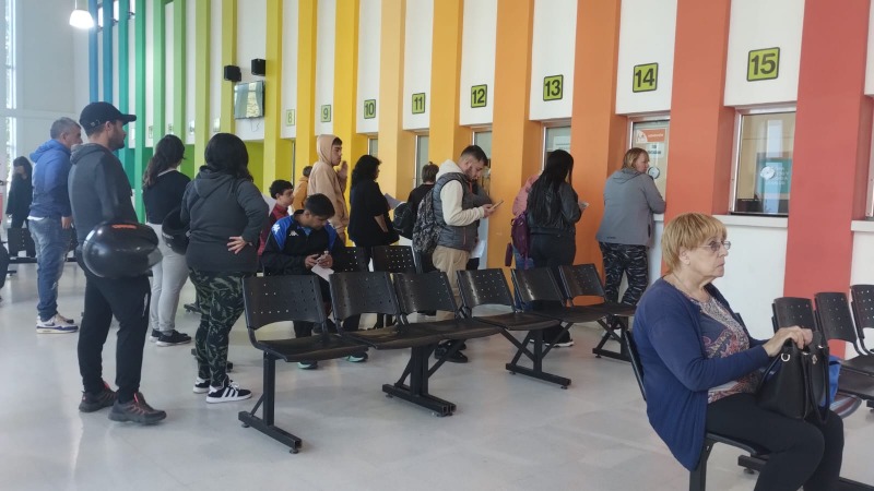 El d�a despu�s en el Hospital de una masiva demanda de turnos